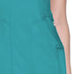 Women's 4-Pocket Mock Wrap Top - 2625A - Teal Blue