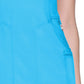 Women's 4-Pocket Mock Wrap Top - 2625A - Turquoise