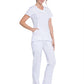 Women's 4-Pocket Mock Wrap Top - 2625A - White