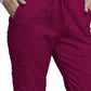 Women's Mid Rise Drawstring Cargo Pant - 4044 - Wine