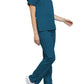 Women's 2-Pocket V-Neck Top - 4700 - Caribbean Blue