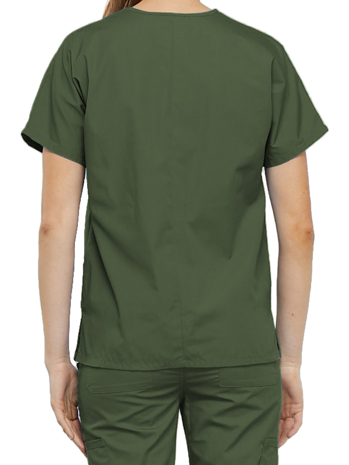Women's 2-Pocket V-Neck Top - 4700 - Olive