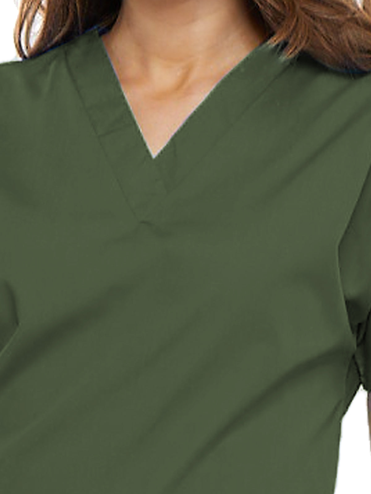 Women's 2-Pocket V-Neck Top - 4700 - Olive