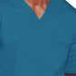 Unisex 2-Pocket V-Neck Top - 4725 - Caribbean Blue