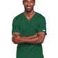 Unisex 2-Pocket V-Neck Top - 4725 - Hunter