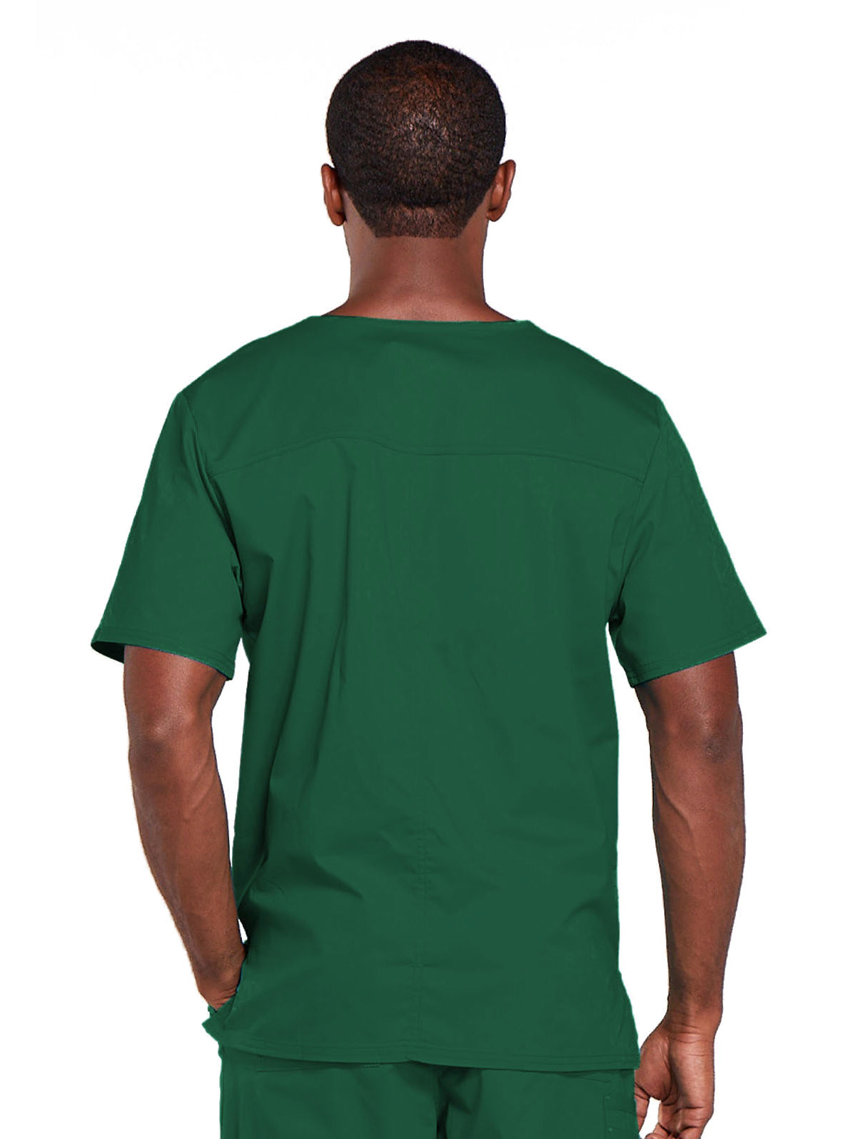 Unisex 2-Pocket V-Neck Top - 4725 - Hunter
