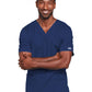 Unisex 2-Pocket V-Neck Top - 4725 - Navy