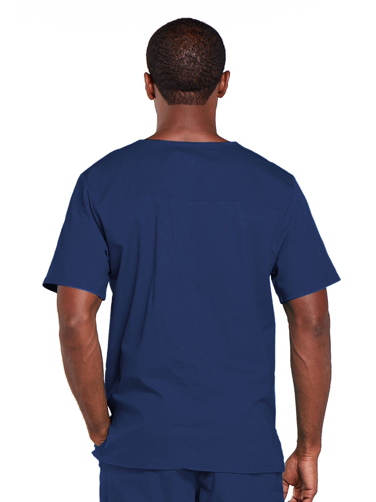 Unisex 2-Pocket V-Neck Top - 4725 - Navy
