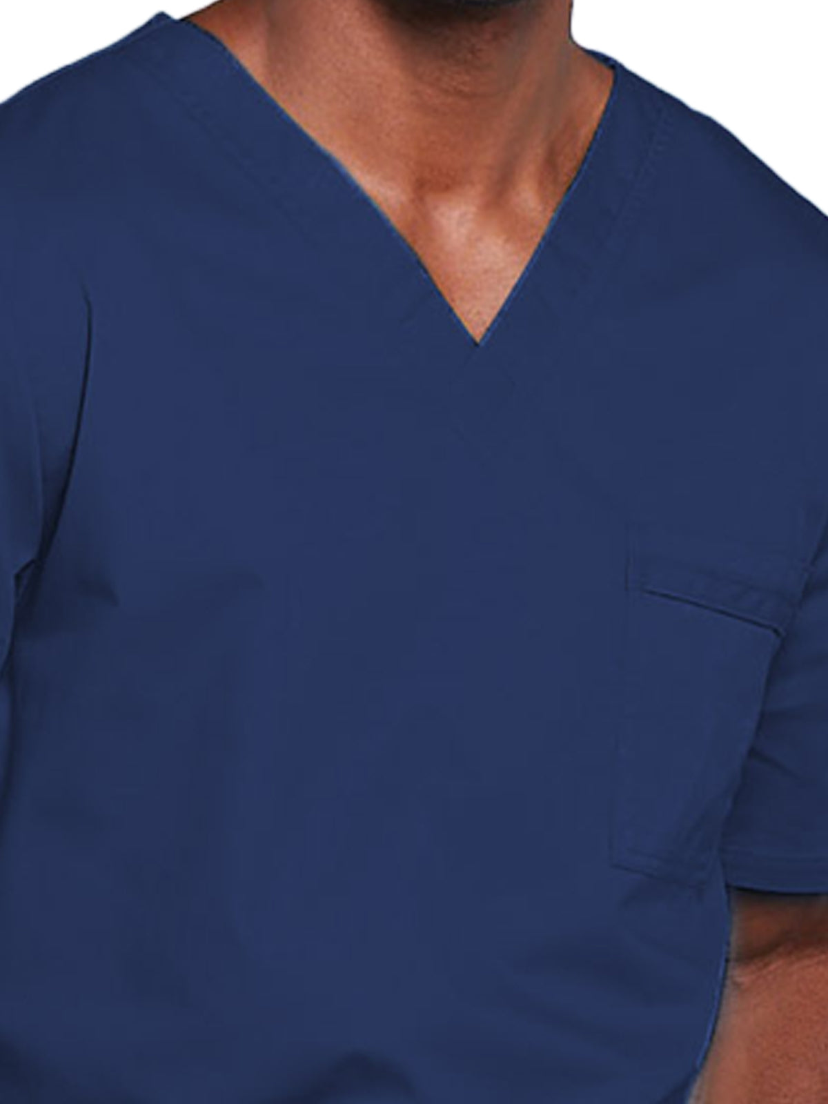 Unisex 2-Pocket V-Neck Top - 4725 - Navy