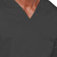 Unisex 2-Pocket V-Neck Top - 4725 - Pewter