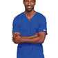 Unisex 2-Pocket V-Neck Top - 4725 - Royal