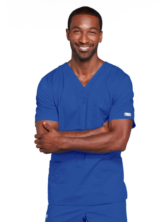Unisex 2-Pocket V-Neck Top - 4725 - Royal