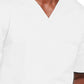 Unisex 2-Pocket V-Neck Top - 4725 - White
