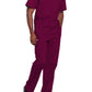 Unisex 2-Pocket V-Neck Top - 4725 - Wine