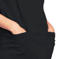 Women's 3-Pocket Mock Wrap Top - 4728 - Black