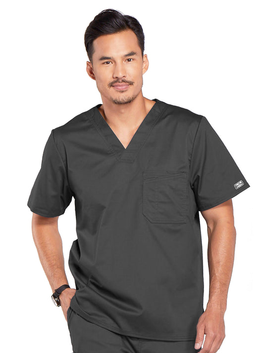 Men's Tuckable V-Neck Top - 4743 - Pewter