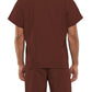 Unisex 1-Pocket V-Neck Top - 4777 - Chocolate