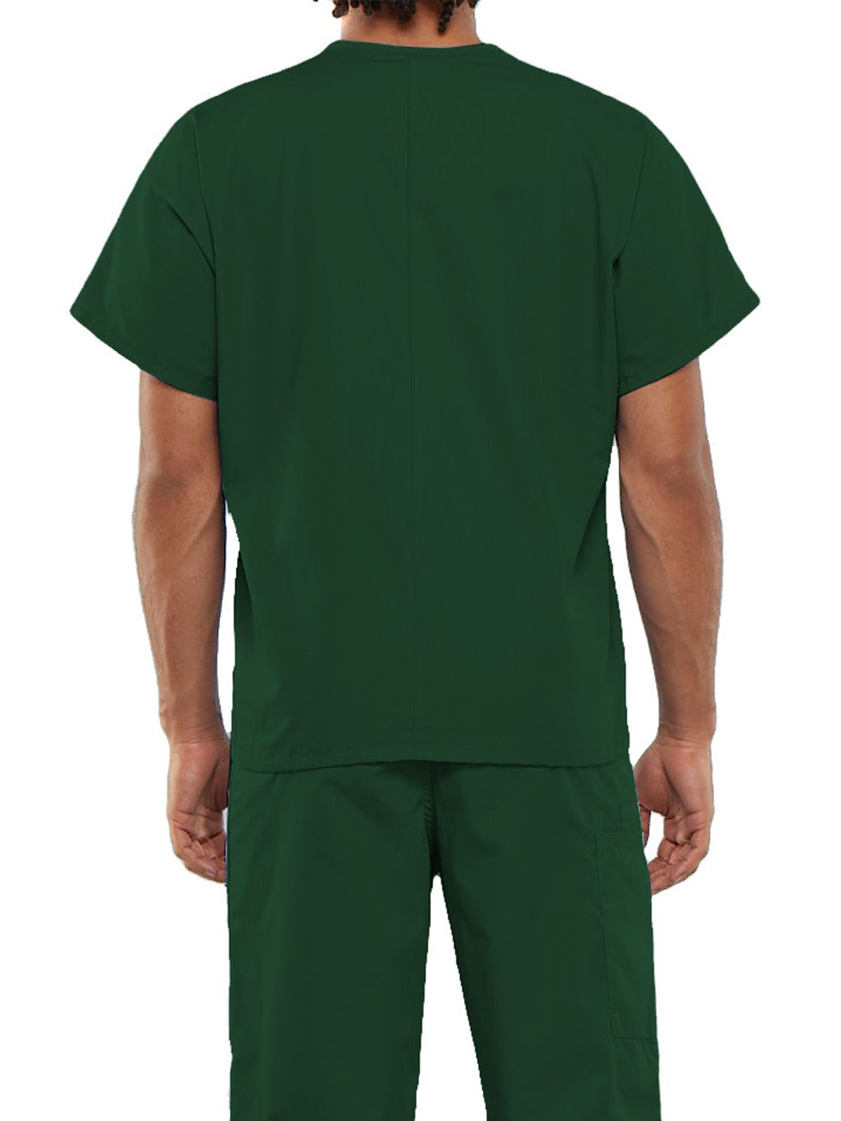 Unisex 1-Pocket V-Neck Top - 4777 - Hunter