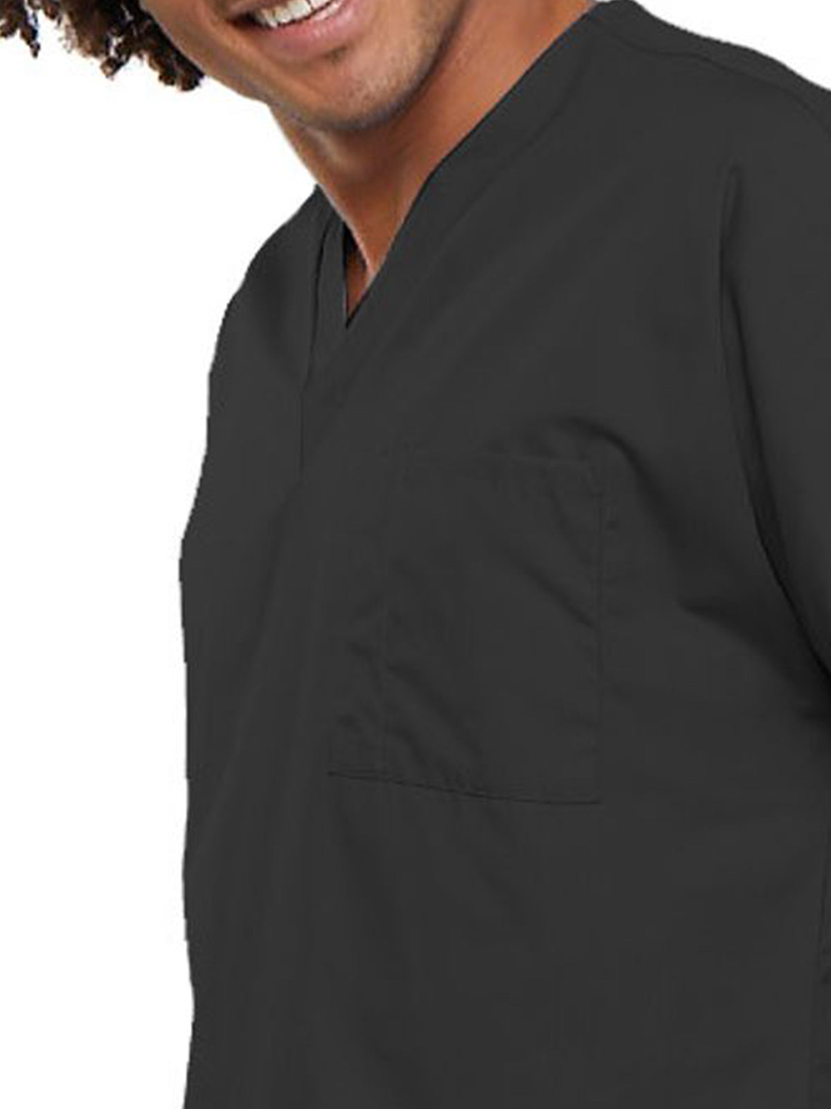 Unisex 1-Pocket V-Neck Top - 4777 - Pewter