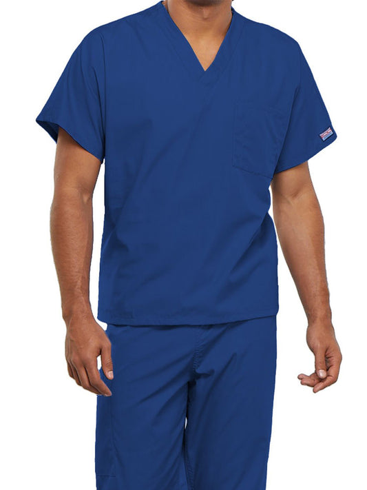 Unisex 1-Pocket V-Neck Top - 4777 - Royal