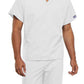 Unisex 1-Pocket V-Neck Top - 4777 - White