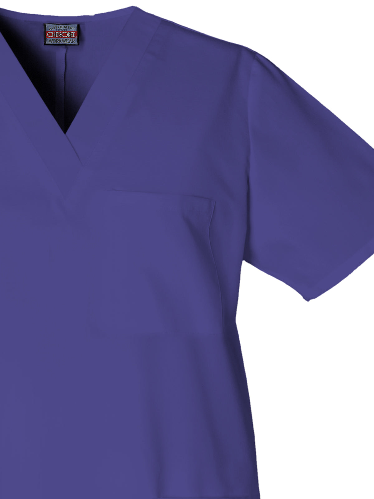 Unisex 3-Pocket V-Neck Top - 4876 - Grape