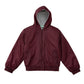 Unisex Zip Front Bomber Jacket - 53404 - Burgundy