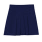 Girls' Stretch Pleated Tab Scooter - 55121AZ - Dark Navy