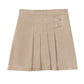 Girls' Stretch Pleated Tab Scooter - 55121AZ - Khaki