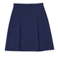 Girls' Longer Length Kick Pleat Skirt - 55791A - Dark Navy