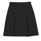 Girls' Adjustable Longer Length Kick Pleat Skirt - 55792A - Black