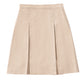 Girls' Adjustable Longer Length Kick Pleat Skirt - 55792A - Khaki