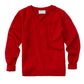 Adult Unisex Long Sleeve V-Neck Sweater - 56704 - Red
