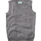 Youth Unisex V- Neck Sweater Vest - 56912 - Heather Gray