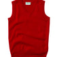 Adult Unisex V-Neck Sweater Vest - 56914 - Red