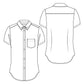 Junior Girls' Short Sleeve Oxford Shirt - 57424 - Light Blue