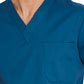 Unisex 1-Pocket Tuckable V-Neck Top - 83706 - Caribbean Blue