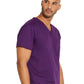 Unisex 1-Pocket Tuckable V-Neck Top - 83706 - Eggplant