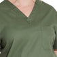 Unisex 1-Pocket Tuckable V-Neck Top - 83706 - Olive