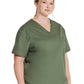 Unisex 1-Pocket Tuckable V-Neck Top - 83706 - Olive