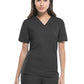 Unisex 1-Pocket Tuckable V-Neck Top - 83706 - Pewter
