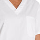Unisex 1-Pocket Tuckable V-Neck Top - 83706 - White
