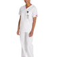 Unisex 1-Pocket Tuckable V-Neck Top - 83706 - White