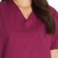 Unisex 1-Pocket Tuckable V-Neck Top - 83706 - Wine