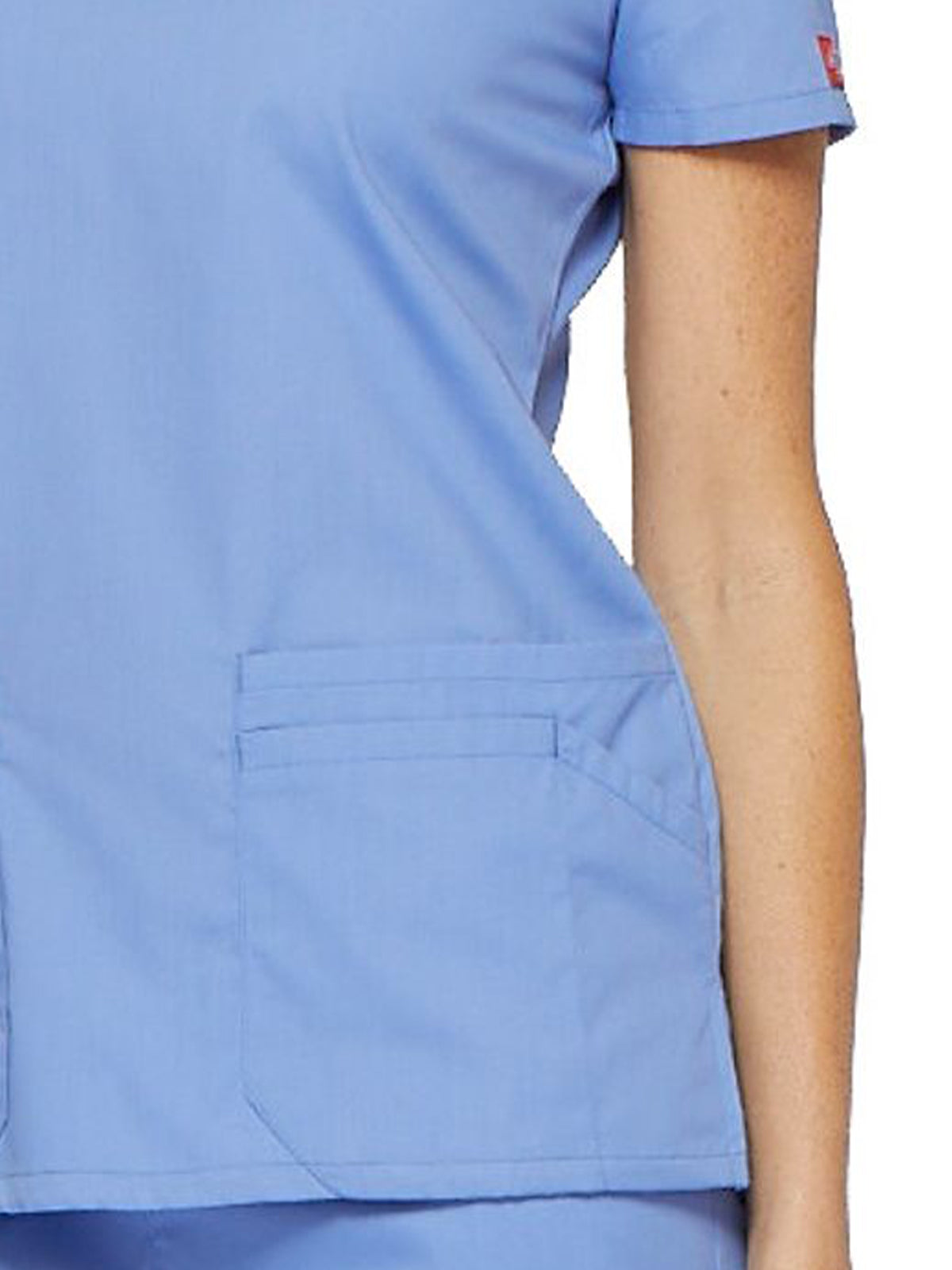 Women's 6-Pocket V-Neck Top - 85906 - Ciel