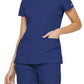 Women's 6-Pocket V-Neck Top - 85906 - Galaxy Blue