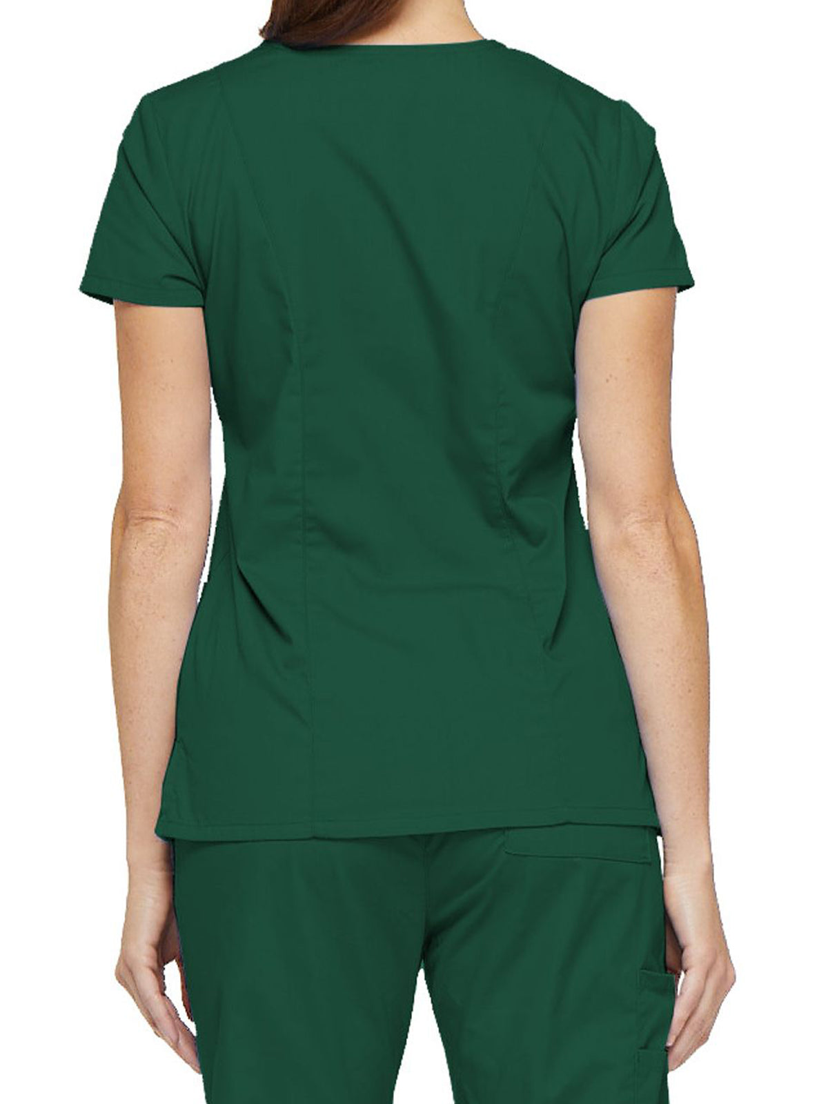 Women's 6-Pocket V-Neck Top - 85906 - Hunter