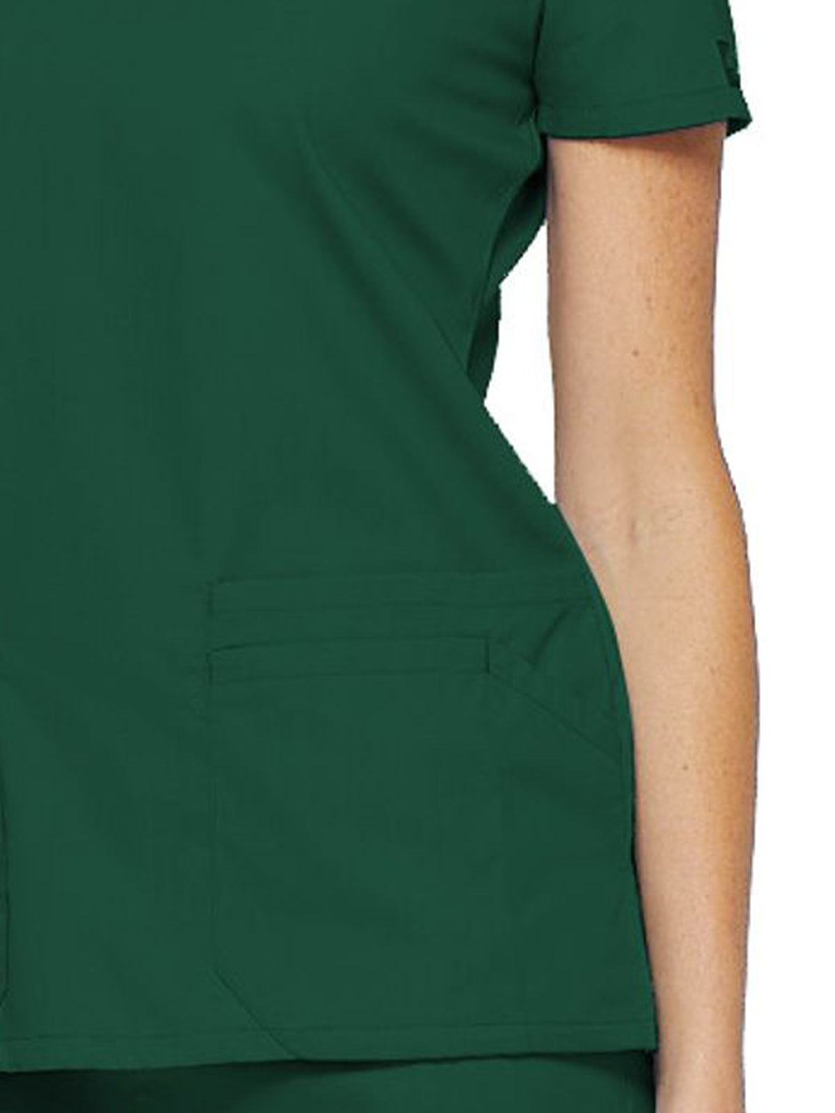 Women's 6-Pocket V-Neck Top - 85906 - Hunter