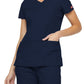 Women's 6-Pocket V-Neck Top - 85906 - Navy