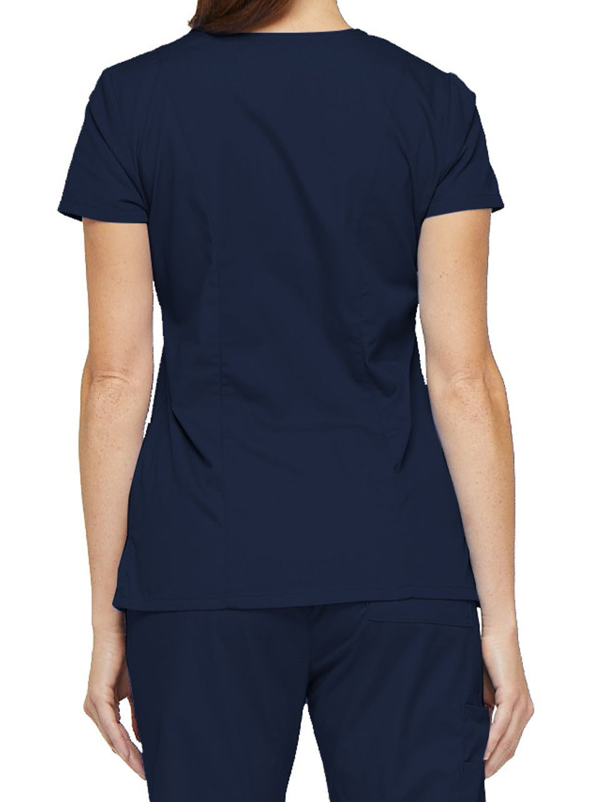 Women's 6-Pocket V-Neck Top - 85906 - Navy